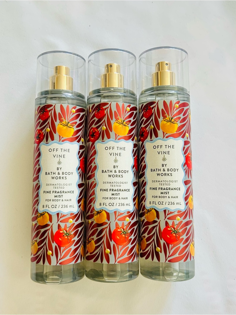 NWT Bath & Body Works Off The Vine FFM Tomato Bundle x3
